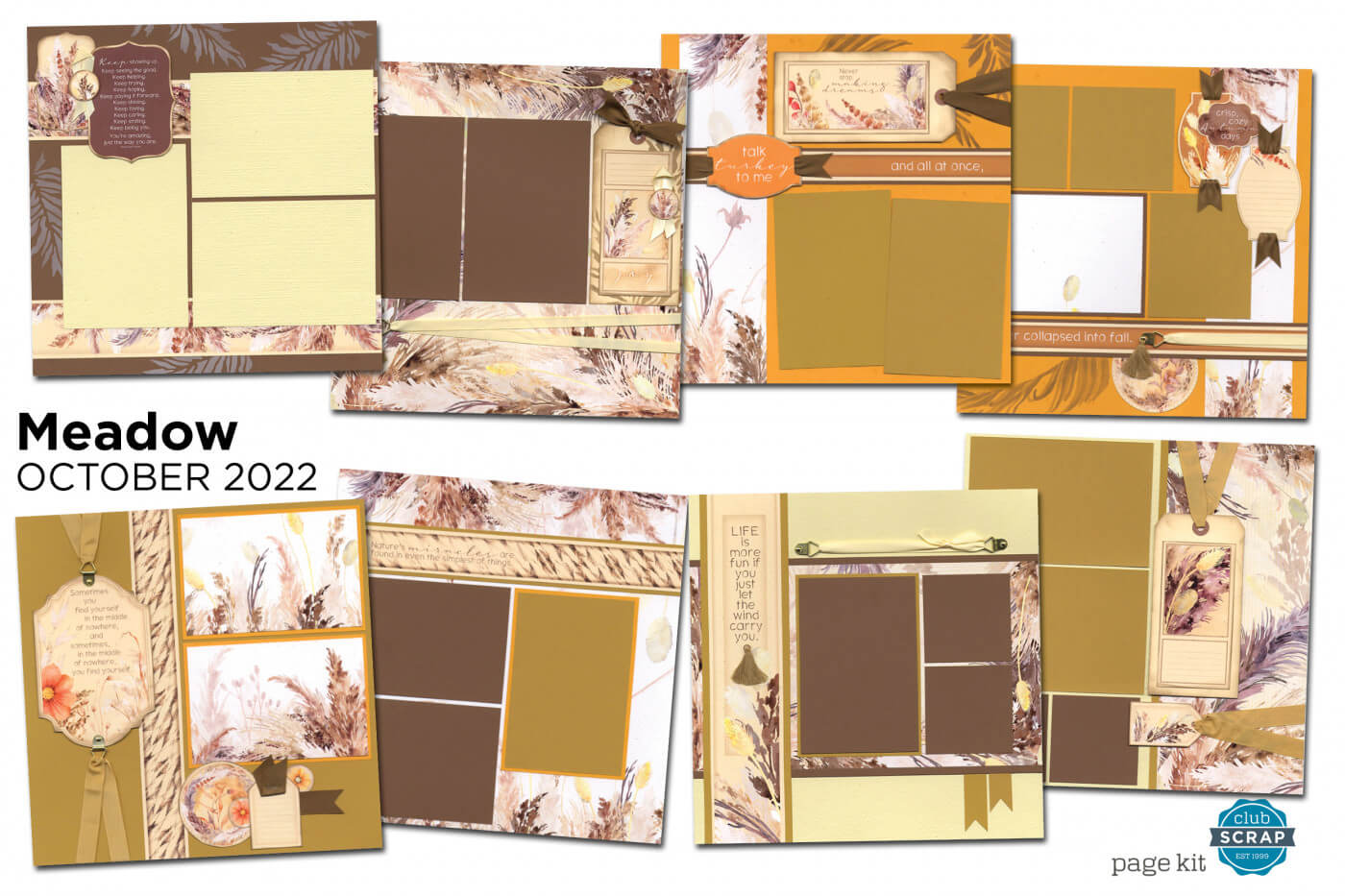 Meadow Page Kit from Club Scrap #clubscrap