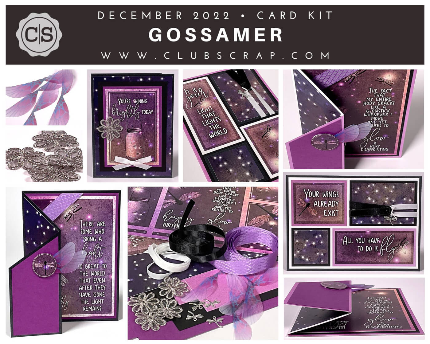 Gossamer Card Kit by Club Scrap #clubscrap
