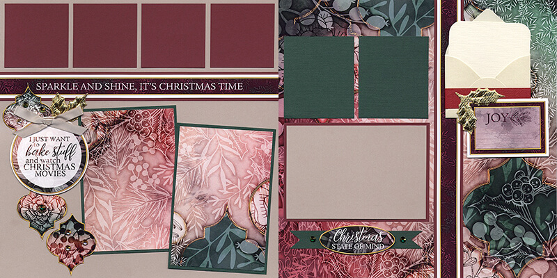 Christmas Legacy Page Kit - Layout 1 & 2