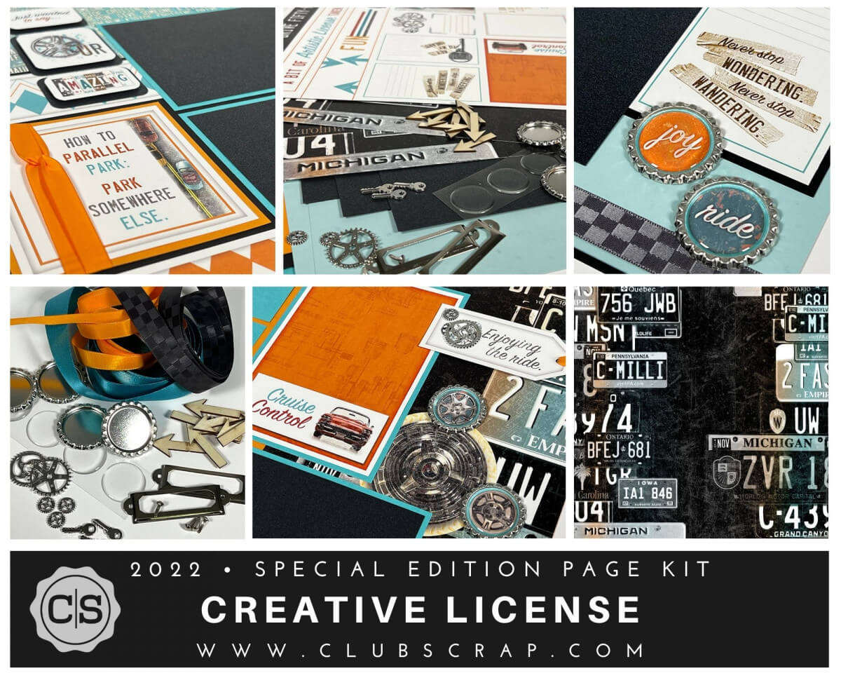 Creative License Remix #clubscrap #scrapbooking #pagekit