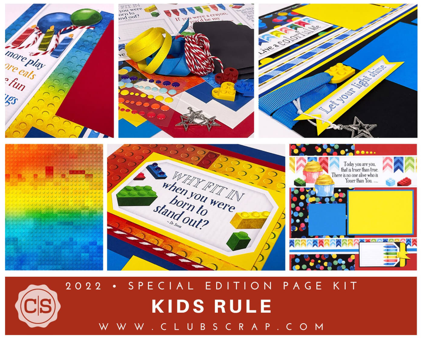 Kids Rule Page Kit by Club Scrap #clubscrap