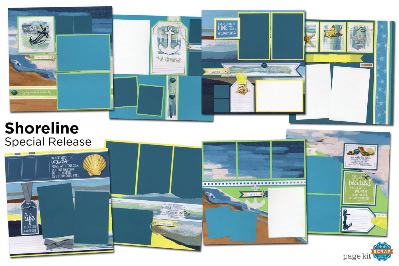 Shoreline Page Kit by Club Scrap #shoreline