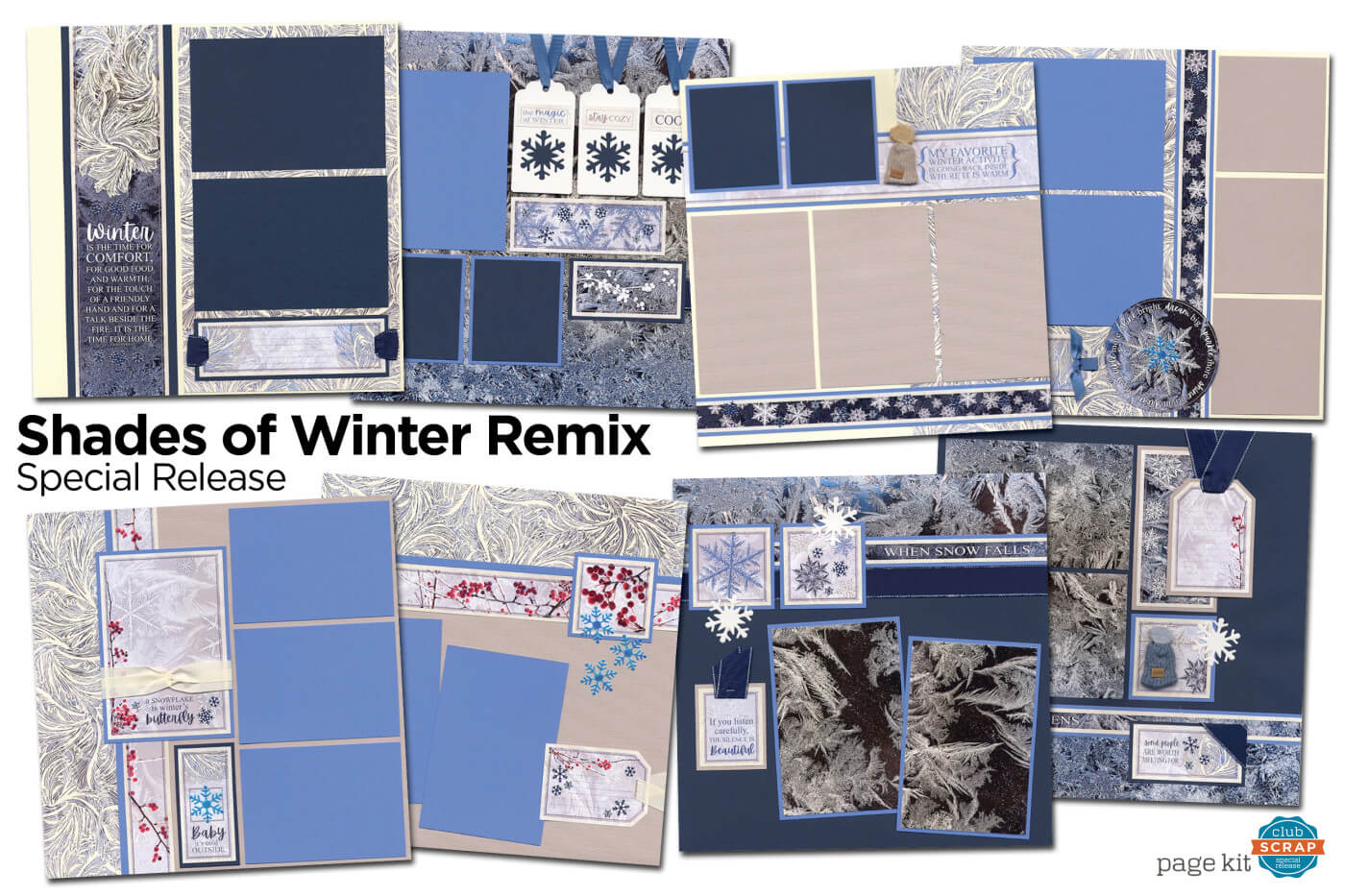 Shades of Winter Remix Page kit