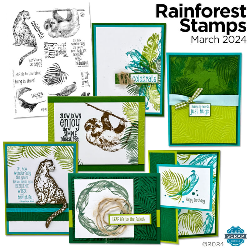 Rainforest Stamps #clubscrap