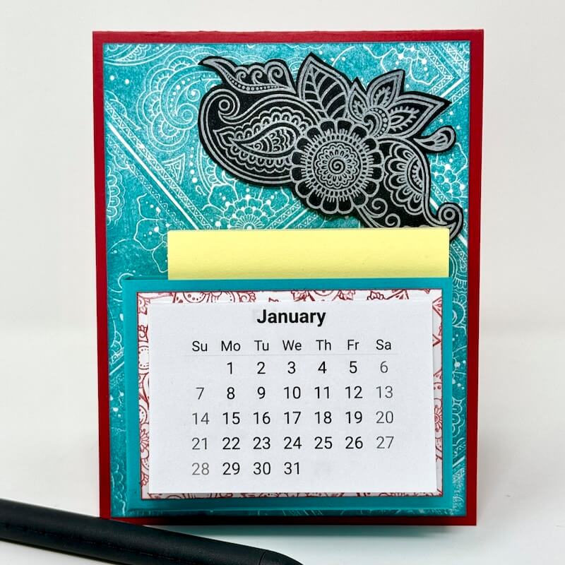Bandana Pocket Calendar #clubscrap #calendar 