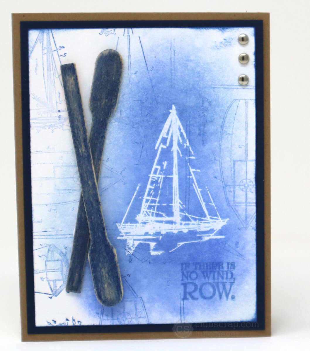Three In A Row Challenge Regatta Card #sailboat #regatta #clubscrap #card