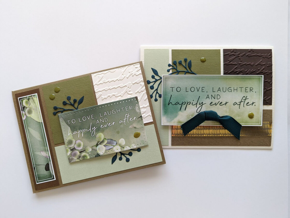 Ever After Color Blocked Cards