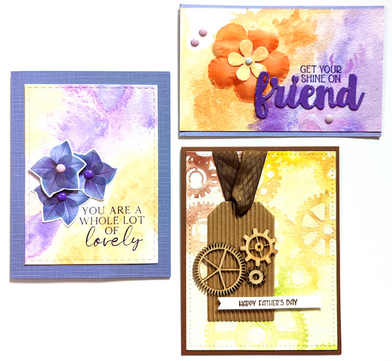 Stipple Mists Watercolor Cards 