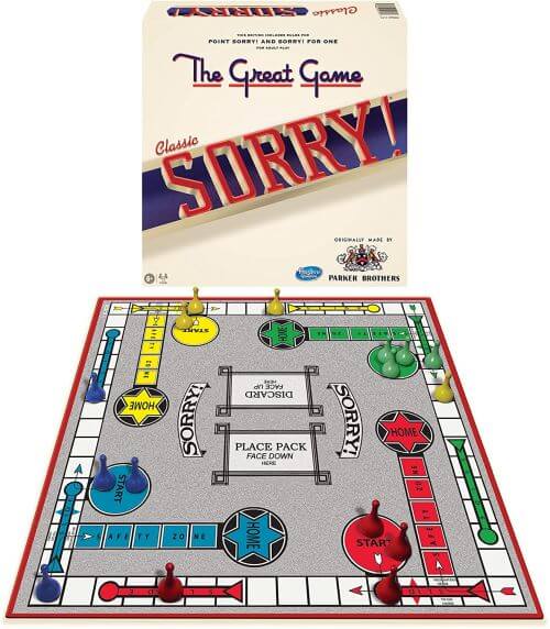 Classic Games: Vintage Sorry board game and box