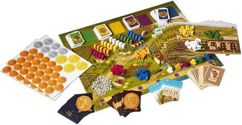 Viticulture game board, cards, and pieces