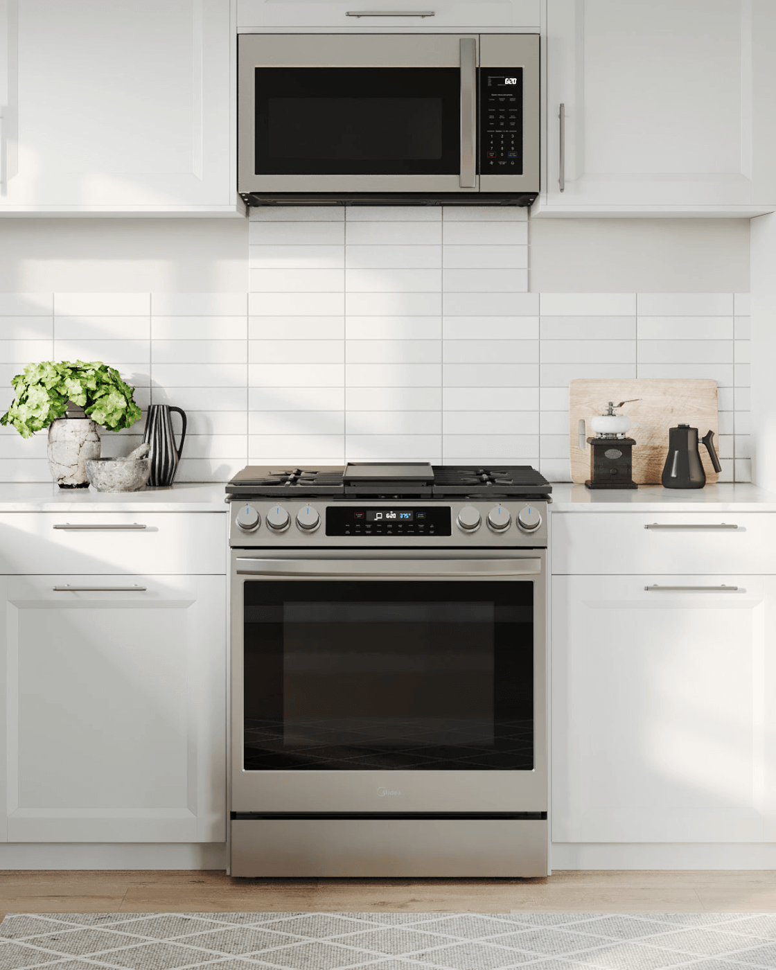 Midea 1.9 Cu. Ft. Over-the-Range Microwave in Stainless Steel (MMO19S3AST) - lifestyle