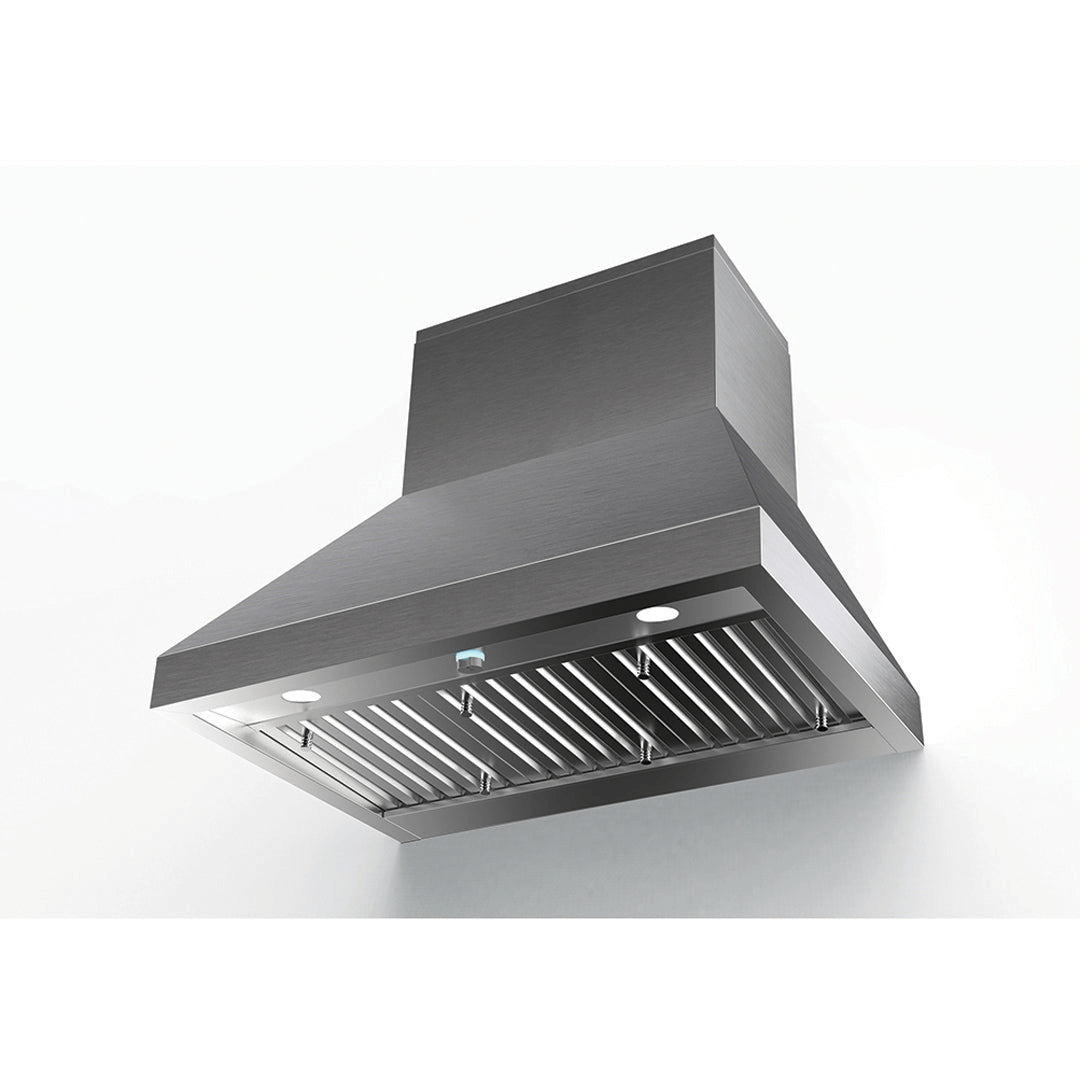 Faber Camino Wall Mount Range Hood With Size Options In Stainless Steel (CAPR48SS1200) - white background