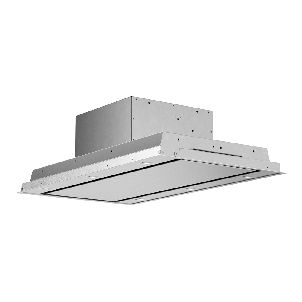 Forté Vertice Recessed Ceiling Mount Hood with 600 CFM in Stainless Steel (VERTICE48) - white background