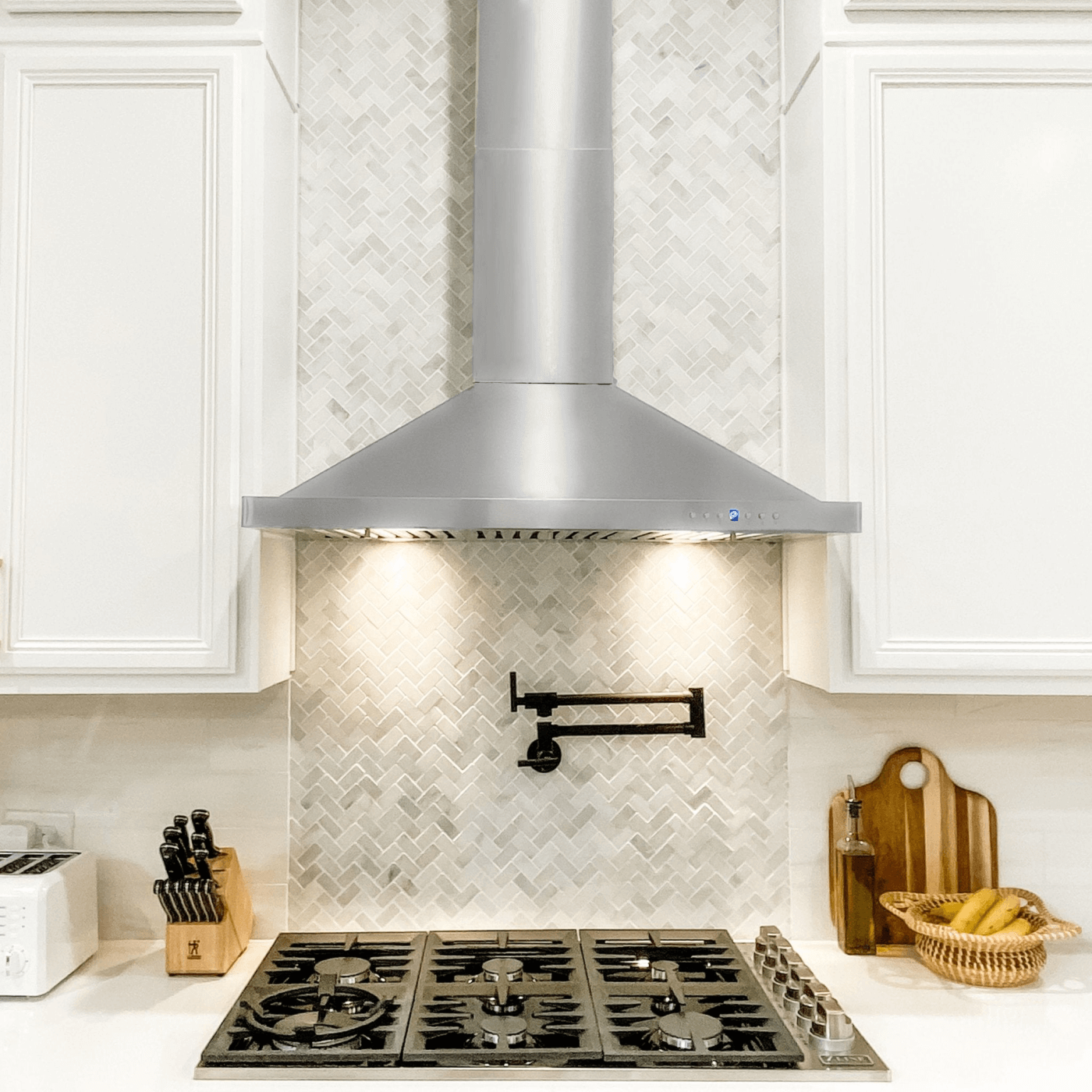 ZLINE Convertible Vent Wall Mount Range Hood in Stainless Steel (KB) - lifestyle