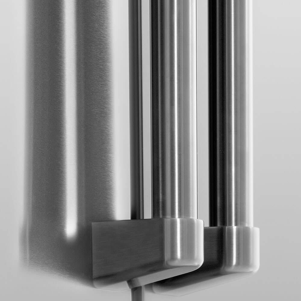 ZLINE refrigerator stainless steel and handles