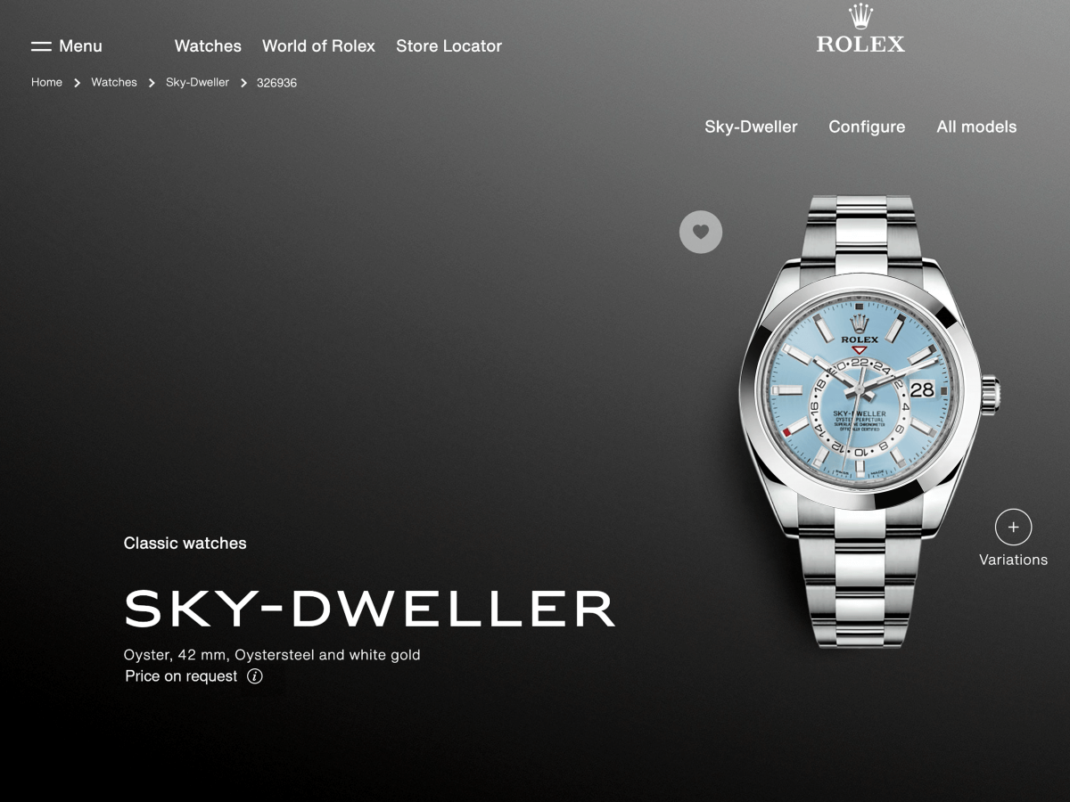 Rolex Sky-Dweller Platinum