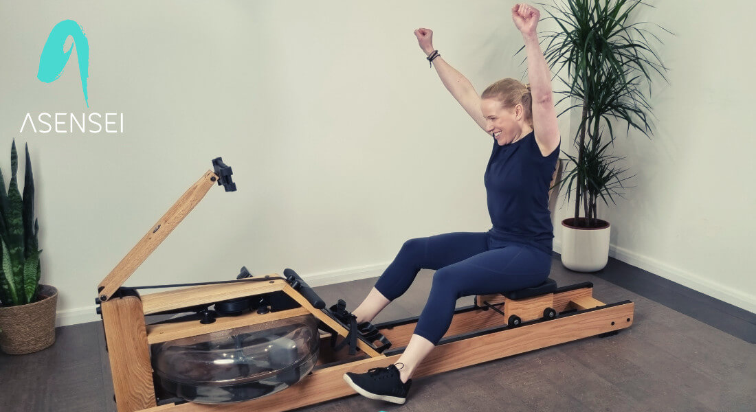 Coach Clare Holman using a WaterRower - how to choose an indoor rowing coach