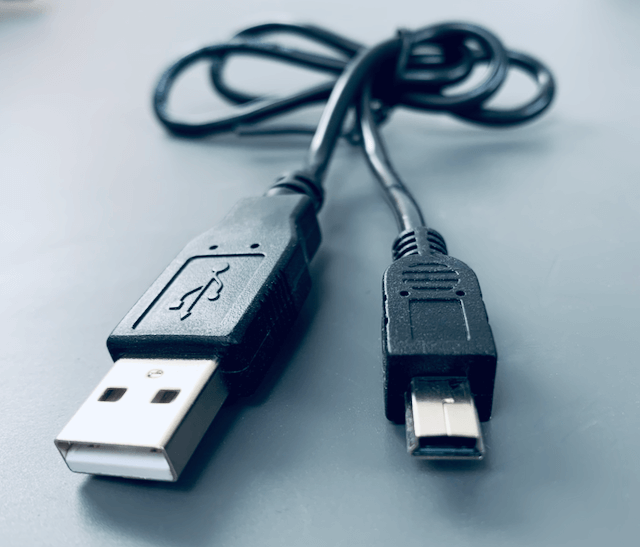 USB-A to USB mini cable for WaterRower ComModule