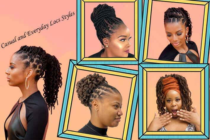 Casual and Everyday Locs Styles