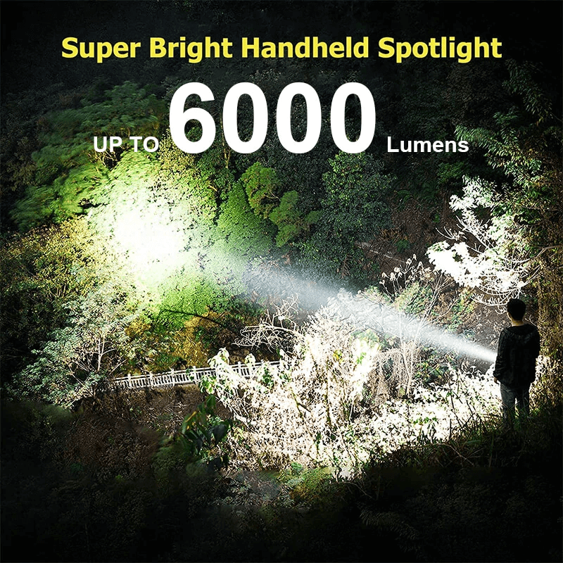 up to 6000 lumens spotlight