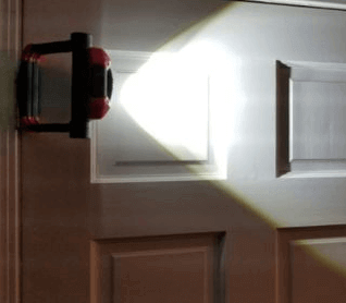magnetic work lights on the door