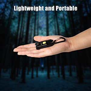 Ultra tiny and lightweight keychain flashlight