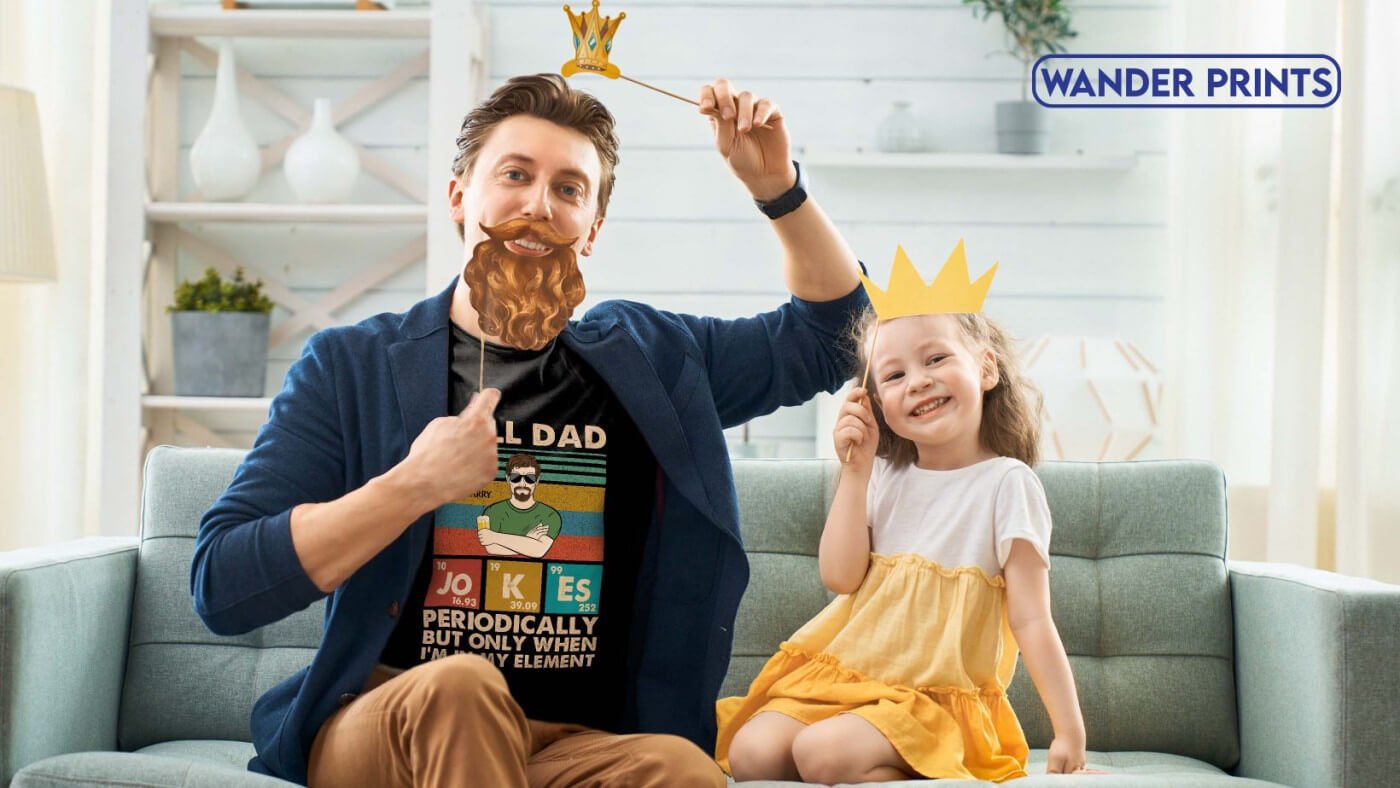 This shirt is the ideal way to display your own unique style of dad humor
