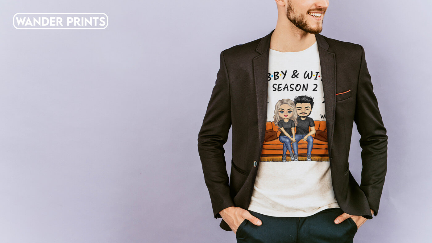 T-shirt with A Suit makes men more elegant than ever