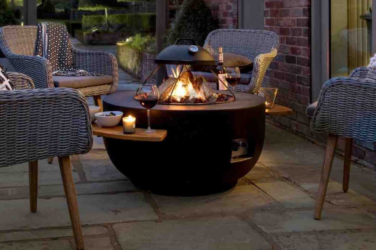 Cooking on a Gas Fire Pit 