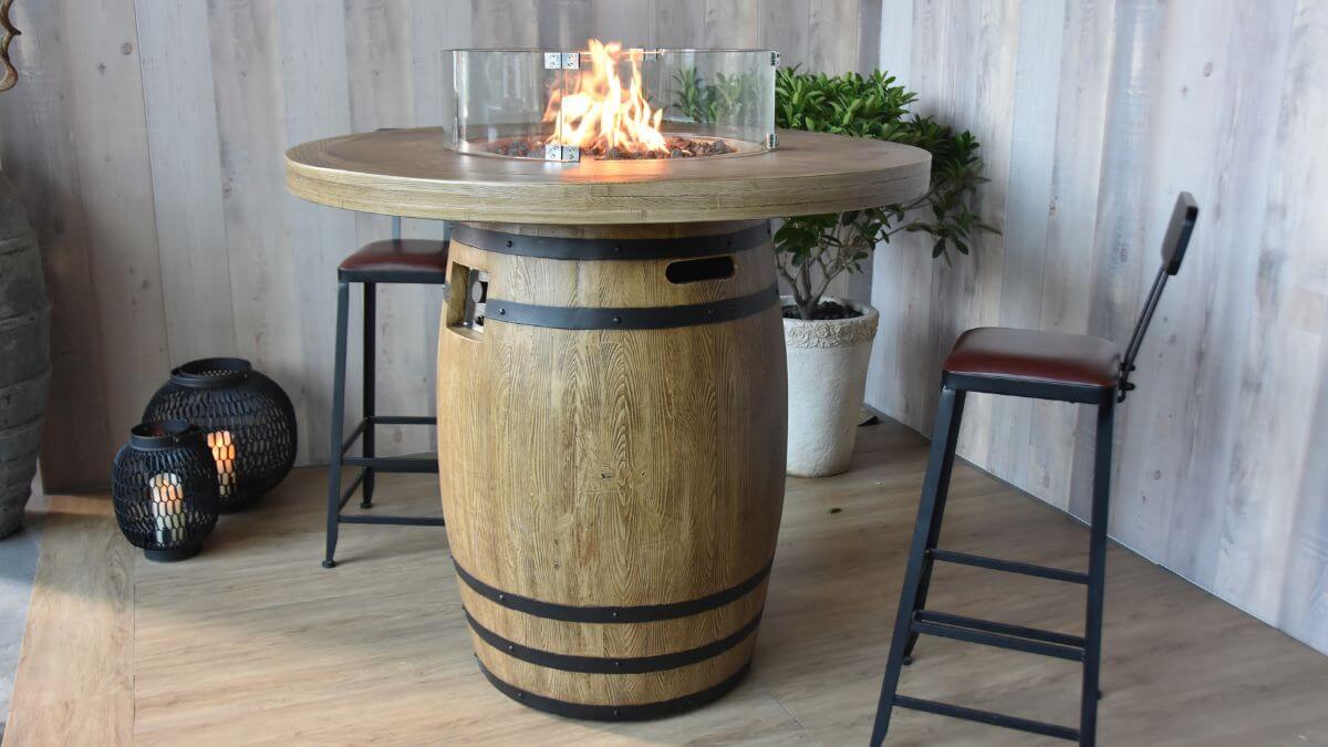 Lafite Bar Gas Fire Pit Table