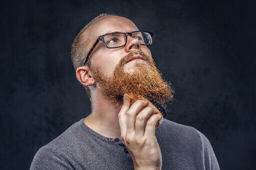 brush beard dandruff