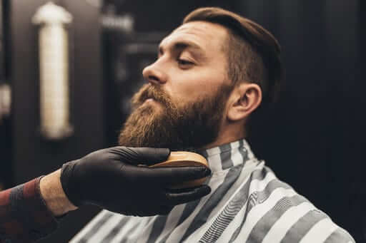Man getting a barber beard trim | Wild Willies