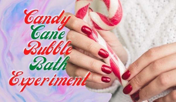 Candy Cane Bubble Bath Bomb Experiment 