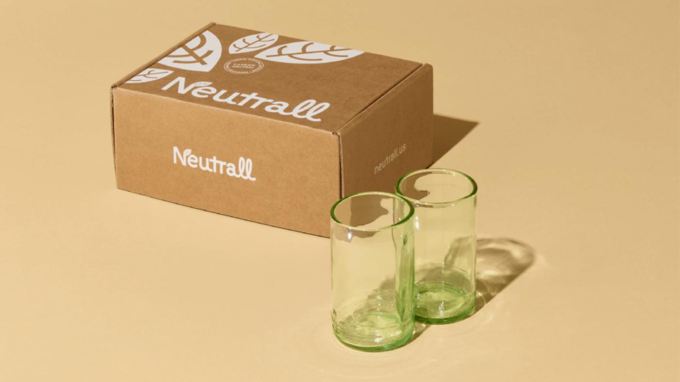Neutrall features three types of green drinking glasses, and we are planning to extend our collection.