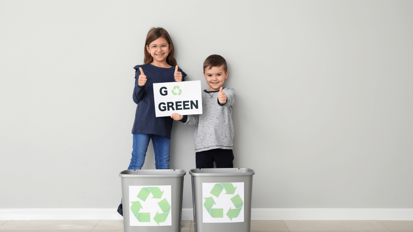 Recycling begins at home and children can help a lot by sorting recyclables