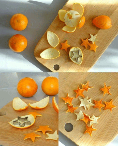 Orange Peel Ornaments are perfect for Eco-friendly Christmas centerpieces and decor