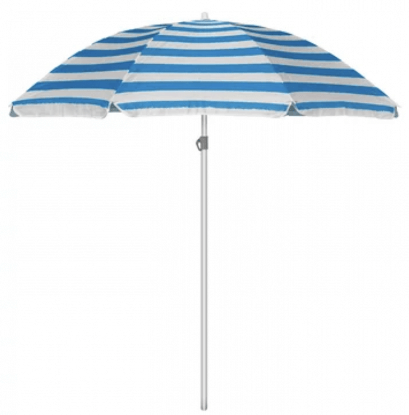 beach umbrella blue and white stripe