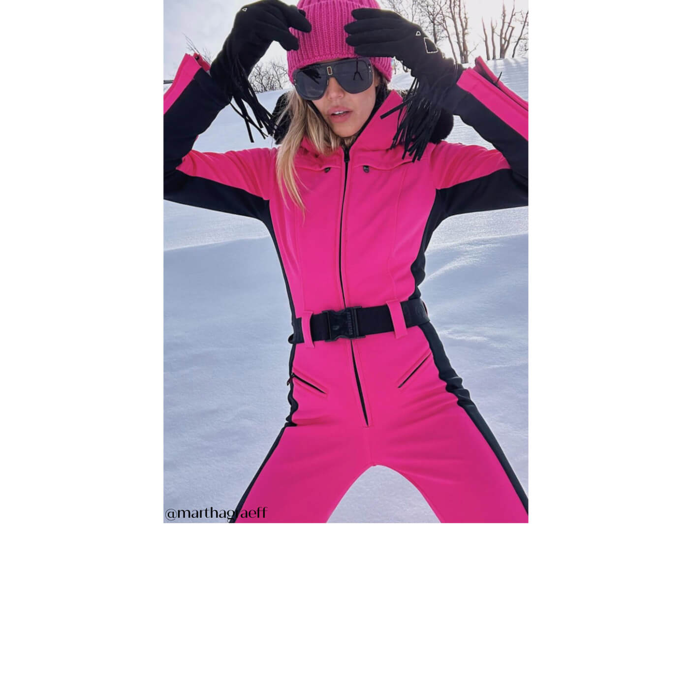 Goldbergh Parry ski suit in Pink Valentine's Day Gift Guide for Skiers 2023