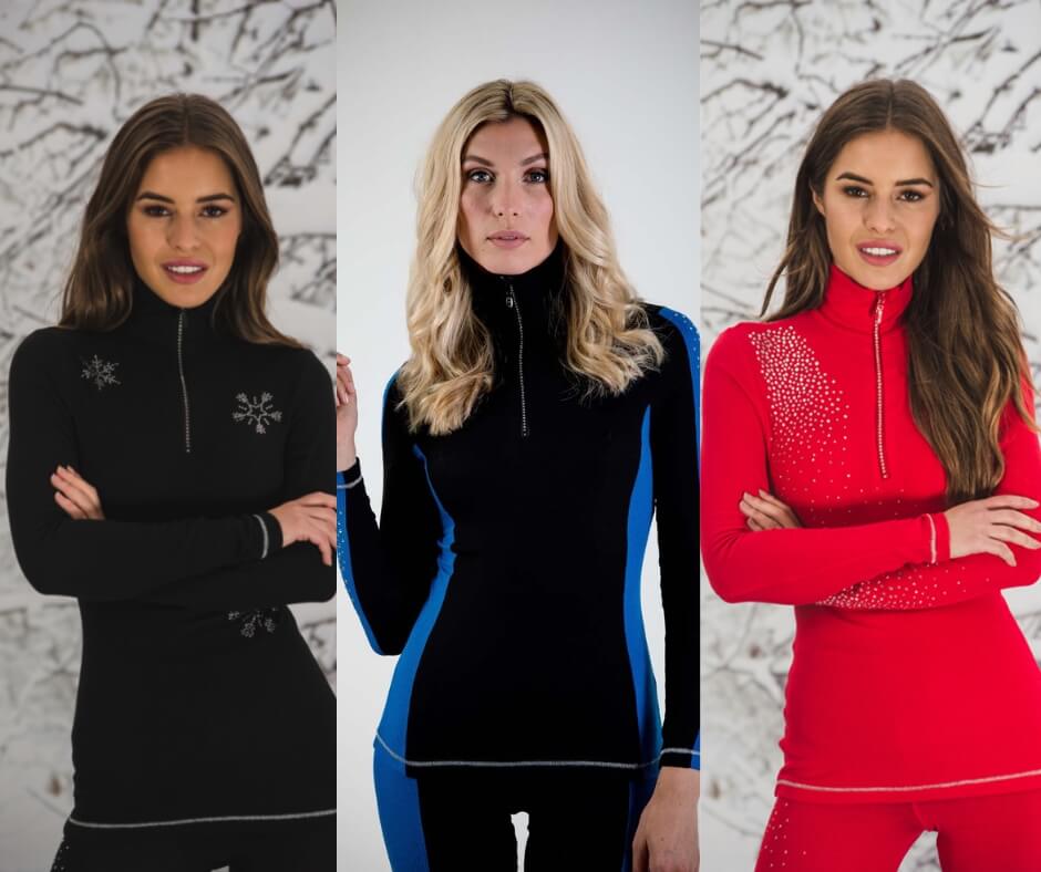 Sno Queen silk sparkling thermals feature in our top 10 christmas gifts for women skiers