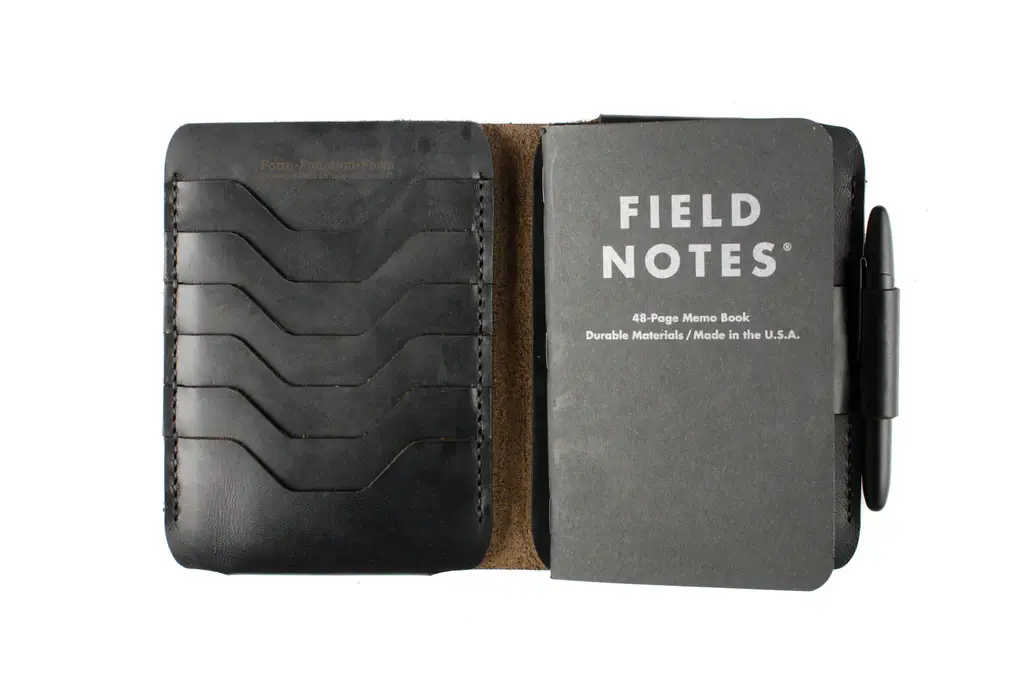 FIELD NOTES NOTEBOOK WALLET FROM FORM FUNCTION FORM BLACK