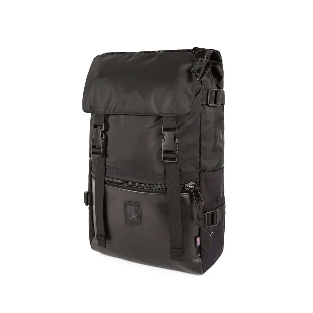 THE TOPO ROVER PACK HERITAGE LEATHER FROM TOPO DESIGNS BLACK