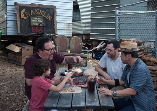Jon Favreau going Carnivore with a nice slab of brisket in Chef