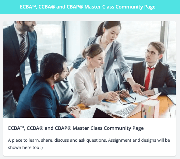 Agora Insights CBAP master class community forum