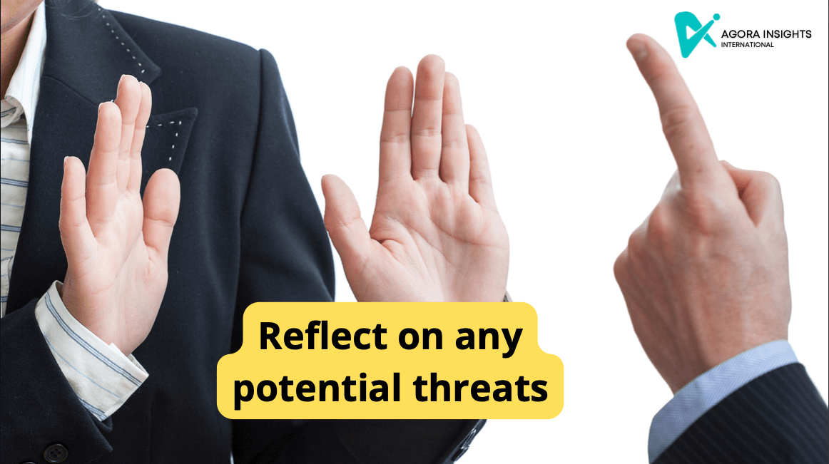 Reflect on any potential threats for personal SWOT analysis agora insights