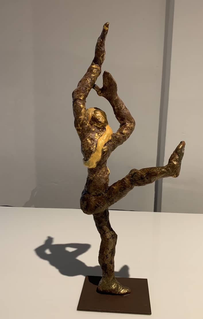 Chng's mixed media sculpture titled Dancer.
