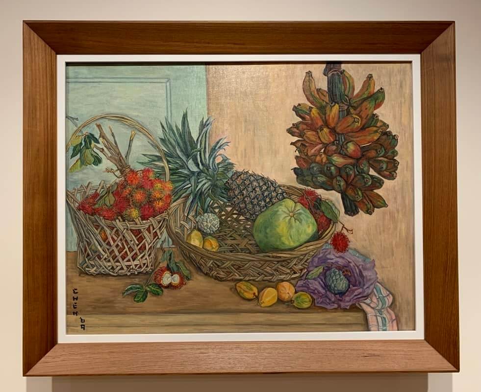 Chen's still life painting titled Tropical Fruits