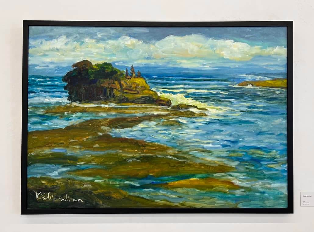 Singapore artist Koeh Sia Yong's oil painting titled Tanah Lot.