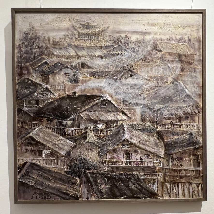 Poon's painting titled Phoenix Old Town.