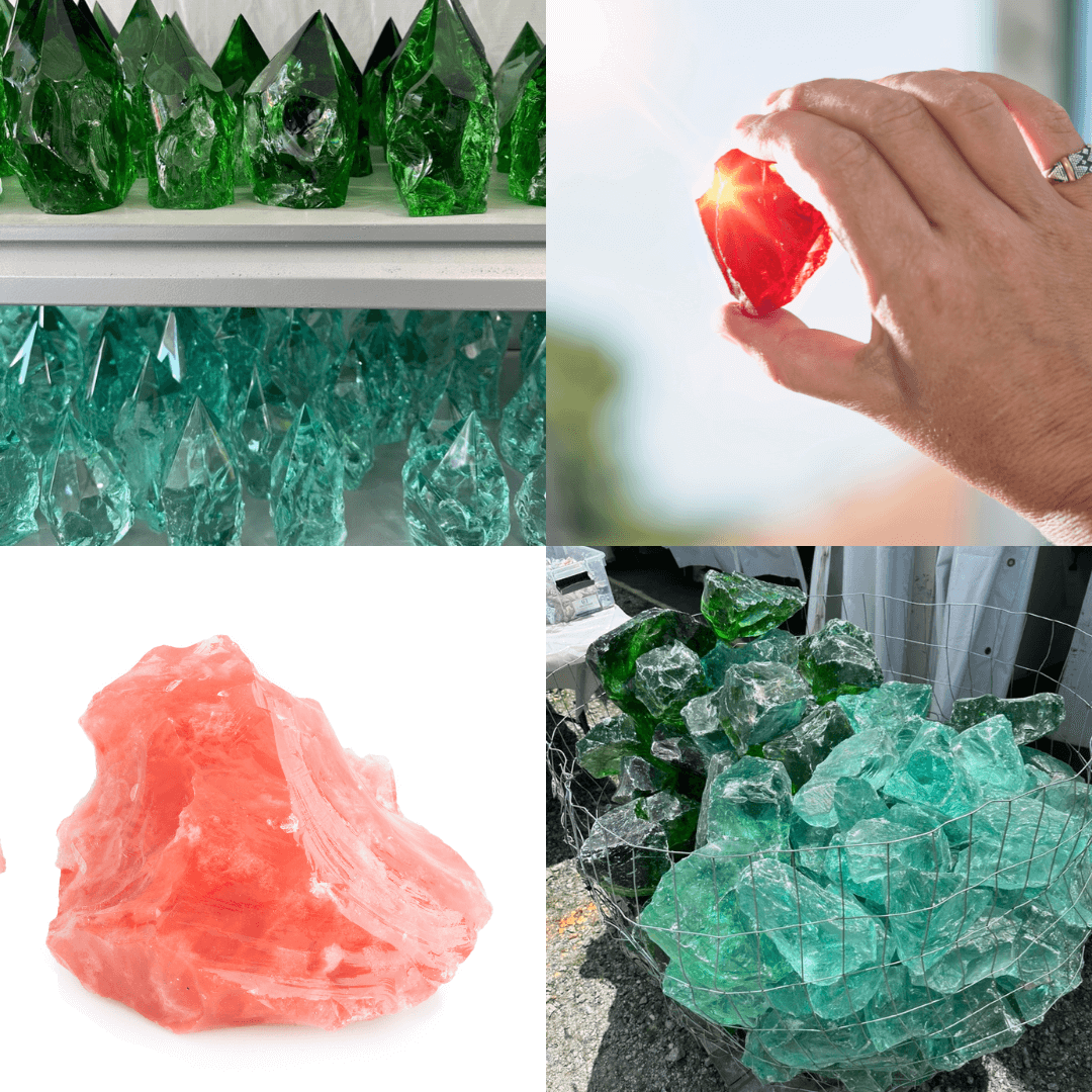 Glass v crystals: man made glass examples