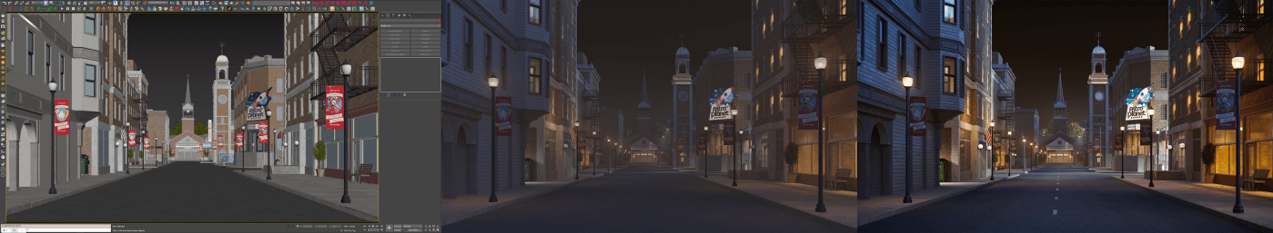 Americana 3D Assets - Main Street | KitBash3D